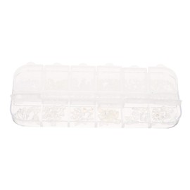 TOVINANNA Nail Art Charms Assortment 12-Compartment Box Butterfly Nail Decorations for DIY Acrylic