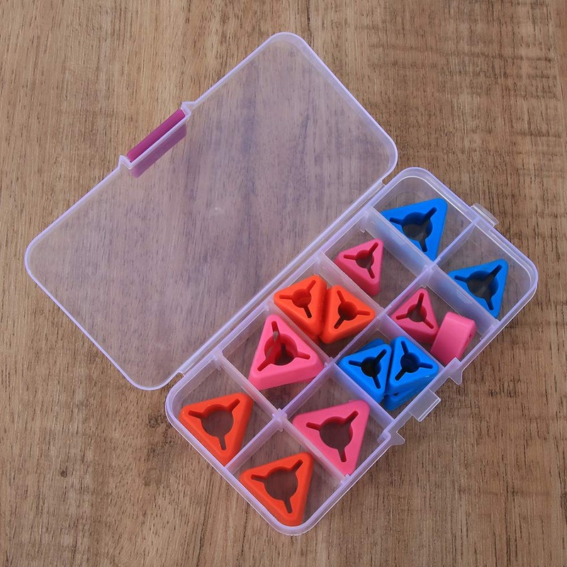Triangular Knitting Needles Tips, Silicone Knit Point Protectors Needle Protector