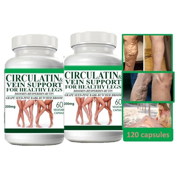 CIRCULATIN Legs Pastillas Naturales Tratamiento Para Circulacion De Sangre En