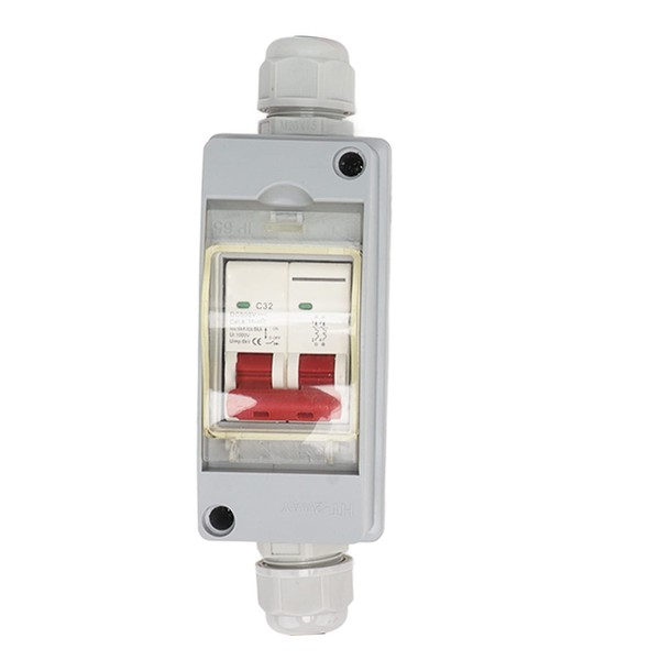 Circuit Breaker, 32A DC 500V 2 Pole Circuit Breaker Protector