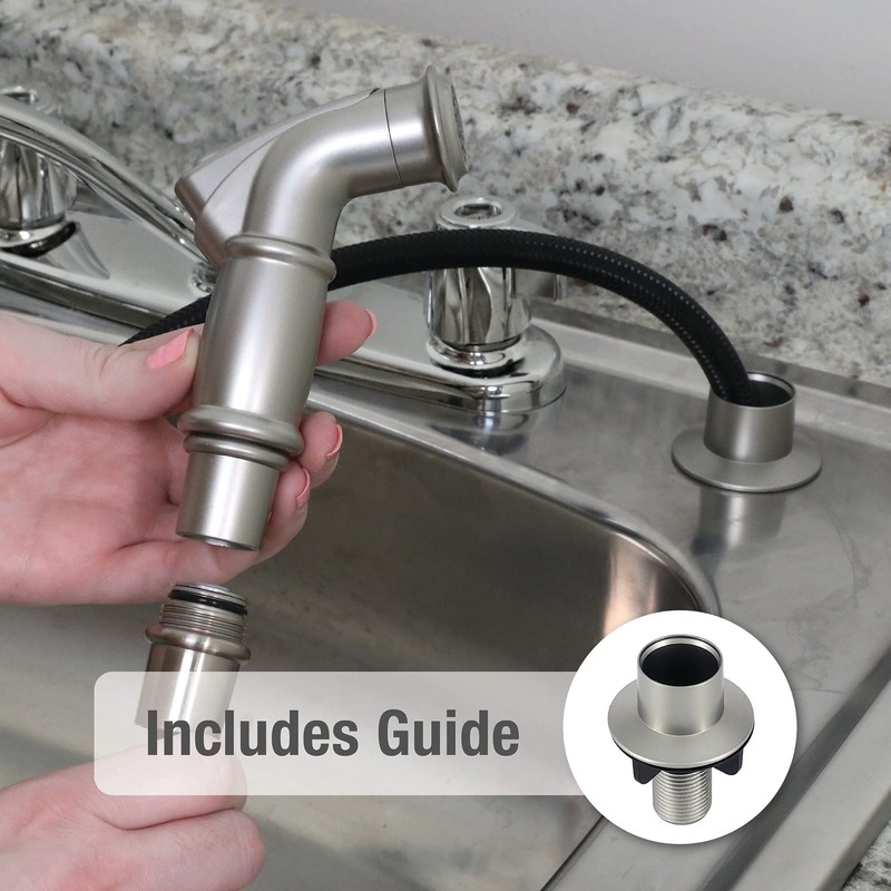 DANCO Kitchen Sink Side Spray, Brushed Nickel, 1-Pack (10335)