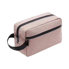 UUYYEO Mens Wash Bag Large Toiletry Bag Travel Makeup Bag Gym Shaving Bag Water Resistant Bathroom Shower Bag Cosmetic Organizers Make Up Bag Pink