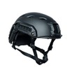 US Military Style Paratrooper Helmet With Rail - Black