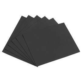 sourcing map Black EVA Foam Sheets 11 x 8 Inch 1.7mm Thickness for Crafts DIY Projects, 6 Pcs