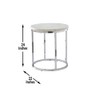 Steve Silver Echo End Table-Contemporary Style with Unique Marble Details,