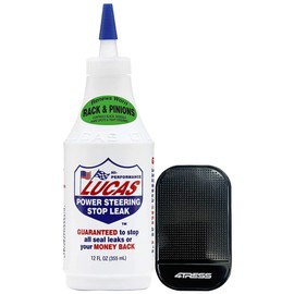Lucas-Oil 10008 Power Steering Stop Leak, 355 ml with 4TRESS Non Slip Car Dash Mat