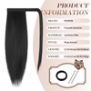 Feshfen 40 cm Ponytail Extensions, Straight, Long Ponytail Extension Hairpiece,