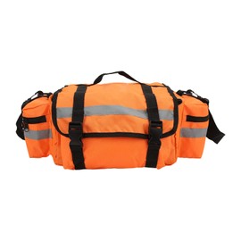 Botiquín de primeros auxilios vacío 600DPU Naranja Botiquín de primeros auxilios impermeable Varios bolsillos para equipo de emergencia
