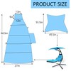 Outdoor Hanging Lounge Chair Replacement Cushion Cover and Umbrella Fabric,