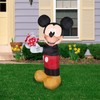 Inflatable Valentine Mickey Mouse by Gemmy Airblown - 3.5 ft Tall, Elegant Black Design