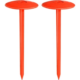 FEBTECH - Septic Tank Marker - 3.5" x 7" - Suitable Property line Markers for Protecting Your Septic Tank and Property Boundary with Solid and Sturdy Survey Stakes - Pack of 2 Pcs