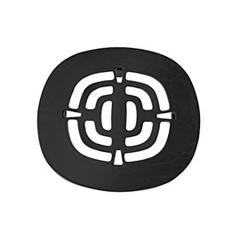 Westbrass Brass Snap-In Shower Strainer Grid, Matte Black, D316-62