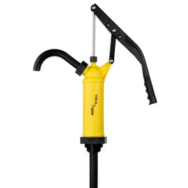TERA PUMP Antifreeze Pump/Hand Operated Fuel Pump (15 to 55 Gallon Drums) / 1 Gallon per 8 Strokes/Polycarbonate Adjustable Lever-Action for Kerosene, Diesel, & Lubricants