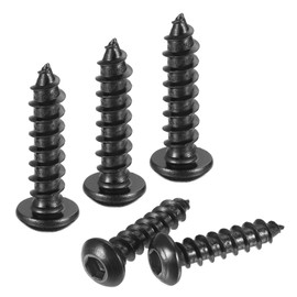 sourcing map Hex Socket Self Tapping Screws, M6 x 25mm Carbon Steel Wood Screw 50pcs