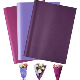 Jwssor Purple Tissue Paper,20sheets Purple Wrapping Paper,50x35cm Multi Colored Tissue Paper