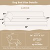 Comfort Expression Orthopedic Dog Bed for Large Dogs, Waterproof Dog