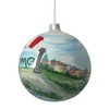 Rome Christmas Ornament Hand Painted European Glass Ball Italy [4
