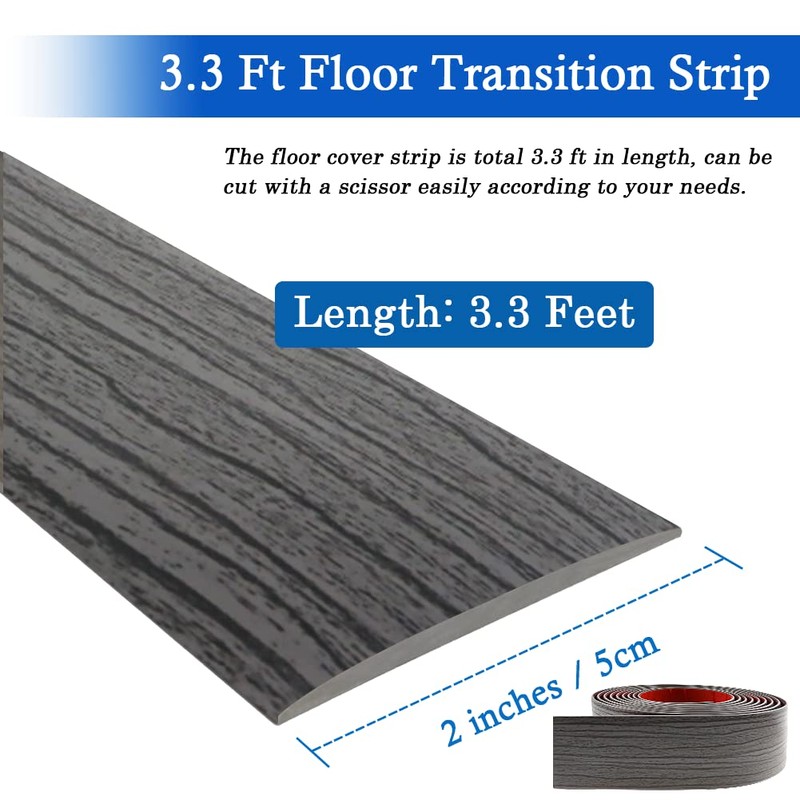 Floor Transition Strip Self Adhesive Floor Cover Strips Laminate 2"