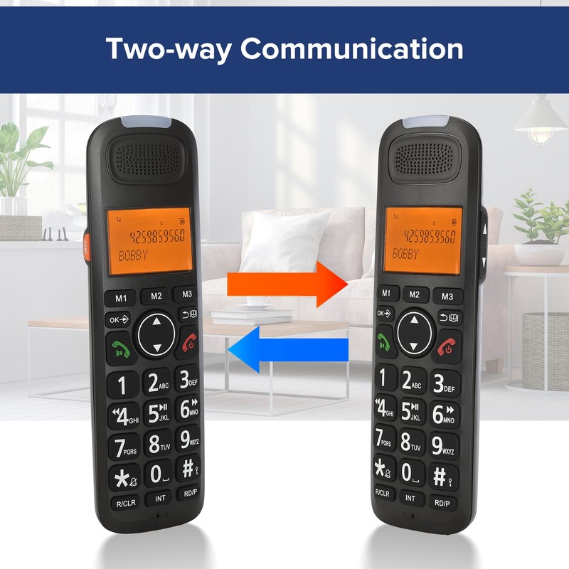 ORNIN D1015 DECT 6.0 Expandable Cordless Phone System with Answering