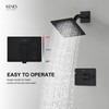 KENES Matte Black Shower Faucet, Shower Trim Kit with Single-Spray