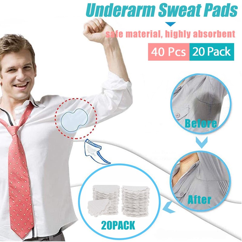 Armpit Pads Pack of 40 Armpit Sweat Pads Underarm Pads