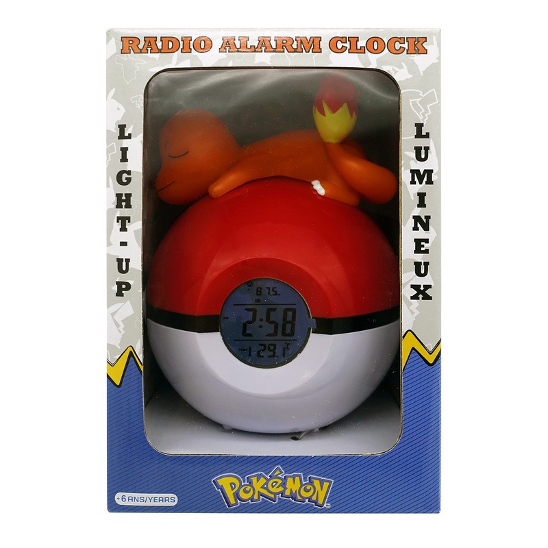 Teknofun - Leuchtender Wecker Pokémon - Salamèche Schläft Auf Einem