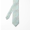 Ambesonne Men's Tie, Leaf Braches Pattern, 3.7", Gray Teal
