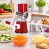 Rotary Vegetable Slicer for Meal Prep – Manual Drum Grater