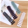 Minkissy 96pcs Frosted Matte Fake Nails Short Square Full Cover