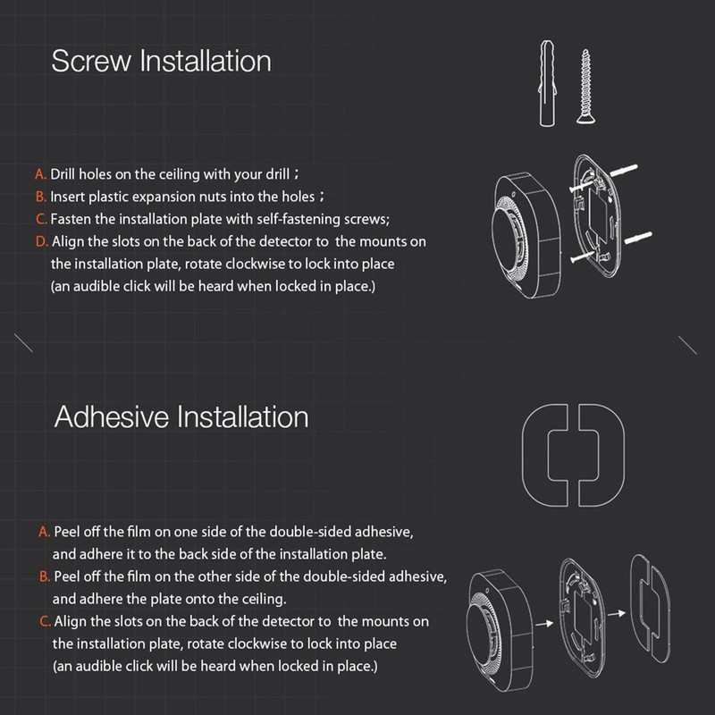 Wireless Smoke Alarm Detector Independent Smoke Sensor Home Security Smart