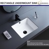 14 Inch Undermount Bathroom Sink Rectangle Small Undermount Sink White
