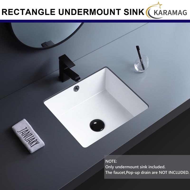 14 Inch Undermount Bathroom Sink Rectangle Small Undermount Sink White
