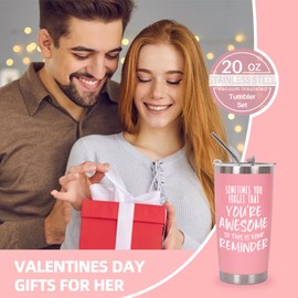 Fanunny Mothers Day Gifts for Her, Birthday Gift for Women Sister Best Friend Wife Mom, Friendship Inspirational Ideas Christmas Present - 20 OZ Travel Coffee Tumbler