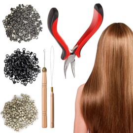 Hair Extension Tool Kit,Hair Extension Remover Tool - Hairstyling Supplies for Home Girls Ladies Dance Wedding Dating Party Performance