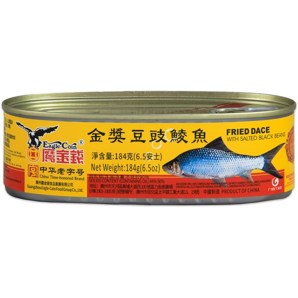 Eagle Coin Canned Dace Fish with Salted Black Beans