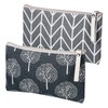 2 Pcs Canvas Makeup Bag Small, Cosmetic Bags for Women