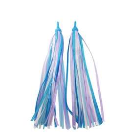 Taicols Kid's Bicycle Handlebar Streamers - 2 Pcs Rainbow Tassels for Children's Bikes, Scooters, and Tricycles (B)