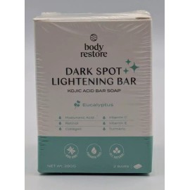 Kojic Body Restore Dark Spot Lightening Bar Soap (2 bar pack) Kojic Acid Eucalyptus !!