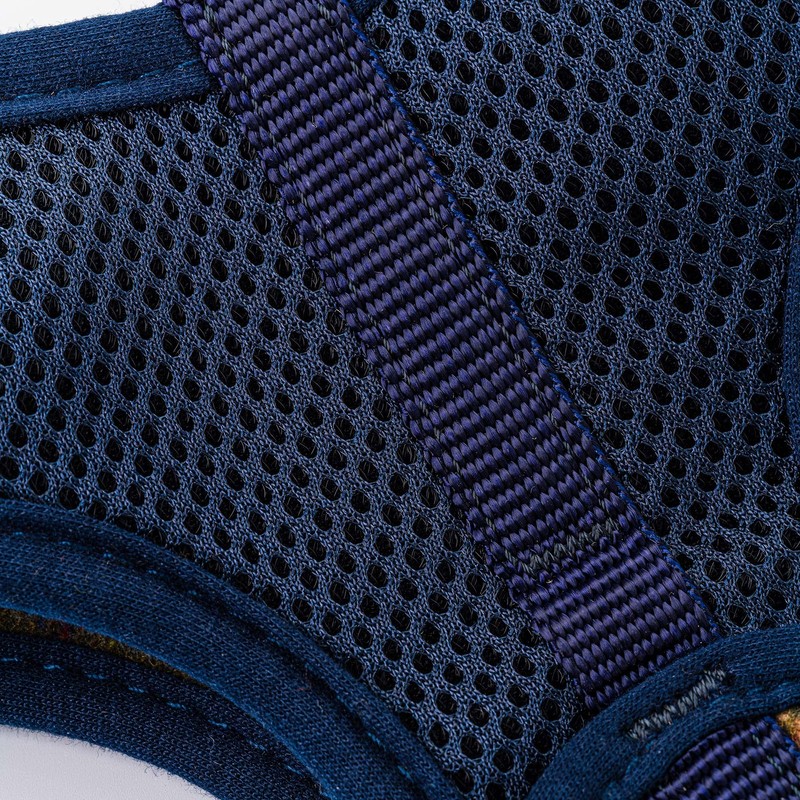 HUGO & HUDSON Tweed Dog Harness No Pull Adjustable Rear