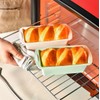 QUHUOYAO シリコンミニローフパン 4個セット シリコンパンローフパン シリコン長方形ケーキ型 耐熱皿 パン焼き型 自家製ケーキパン ミートローフ アイスブリックなど
