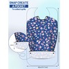 Janmercy 12 Pcs Adult Bibs for Eating Washable Bibs Waterproof