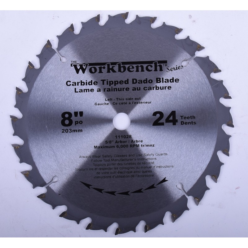 Toolway Dado Blade Set 8", 200 mm, 24 Tooth, Carbide