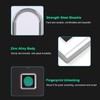 Smart Fingerprint Padlock Rechargeable Keyless 10 Fingerprints Morse Code Emergency