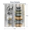 AMBZEK Zen Bible Verse Shower Curtain 72Wx78L Inch Long Scripture