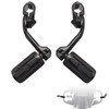 FOVPLUE 1.25" Highway Footpegs,Long Angled Adjustable Highway Pegs w/Mounts for