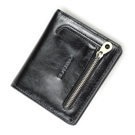 Contacts Leather Womens Purse RFID Bifold Wallet Casual Business Mini Coin Pocket Mens Slim Wallet 6 Cards Holder