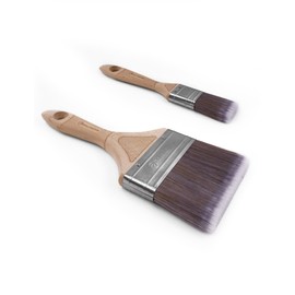 ROLLINGDOG 2PC Large Paint Brush - Fence Paint Brushes for small Edging Painting or Large Surface Decorating(30mm,100mm)