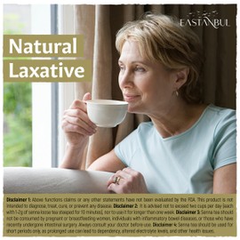 Eastanbul Senna Tea, 1.76oz, Senna Leaf Tea, Senna Leaves, Hojas de Sen, Sena Tea, Loose Tea Herbs, Senna Whole Leaves from Turkey