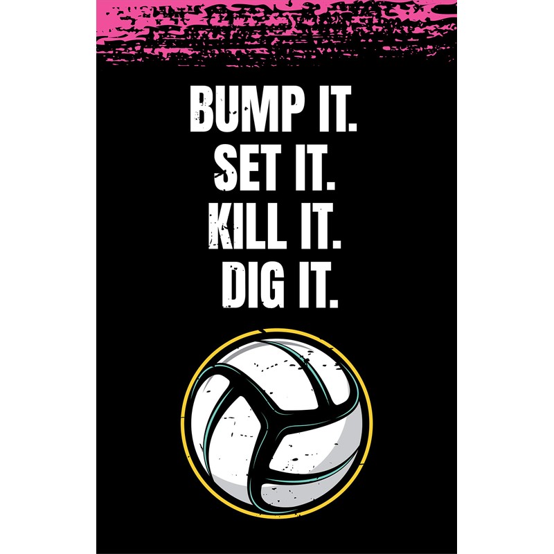Damdekoli Volleyball Posters - 11x17 Inches, Set