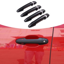 LLKUANG Car Outer Door Handle Decoration Cover Trim Compatible with Toyota Tacoma 2015-2022 ABS Door Handle Protection Molding Strip Exterior Accessories (Matte Black)